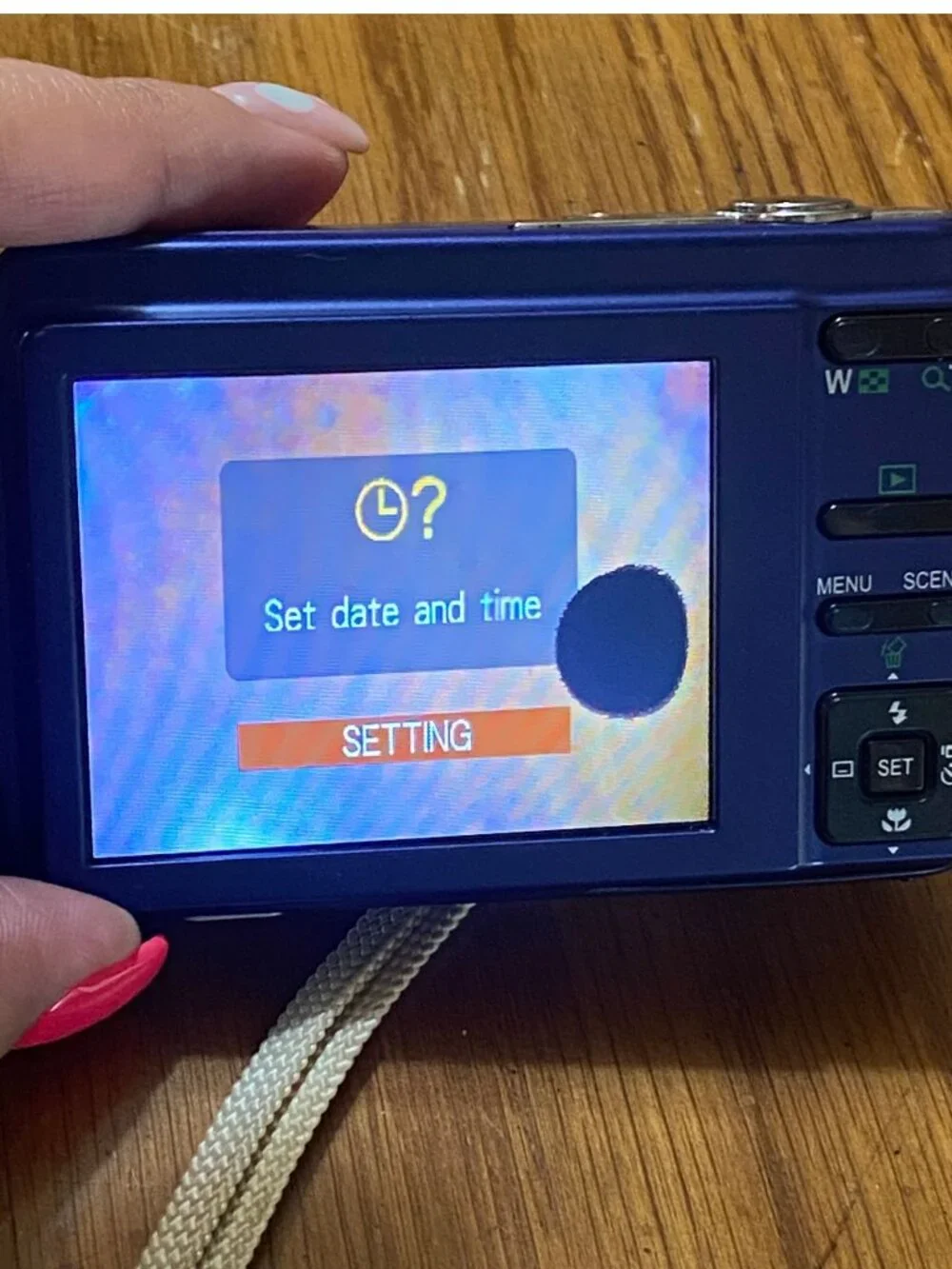 Sanyo VPC-S120 Blue 12.1MP Digital Camera Tested w/ Memory Card
